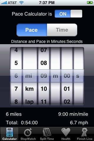 Running Pace Chart Miles And Kilometers